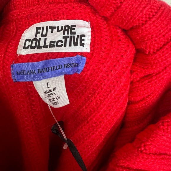 NWT Future Collective Kahlana Barfield Turtleneck Pullover Size Large - Picture 6 of 6